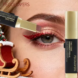 1PC Dual-Tone Pearlescent Eyeshadow Sticks, Eyebrow Pencil - Waterproof, Long-Lasting, Shimmer & Matte