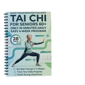 Tai Chi 28-Day Plan Notebook, Easy Daily Exercise Guide, Perfect for Fitness Enthusiasts, Track Your Progress Effortlessly, Planner Notebook, Fitness Journal, Office Stationery Supplies, Calendar, Desk Calendar, Doodle Typography Calendar