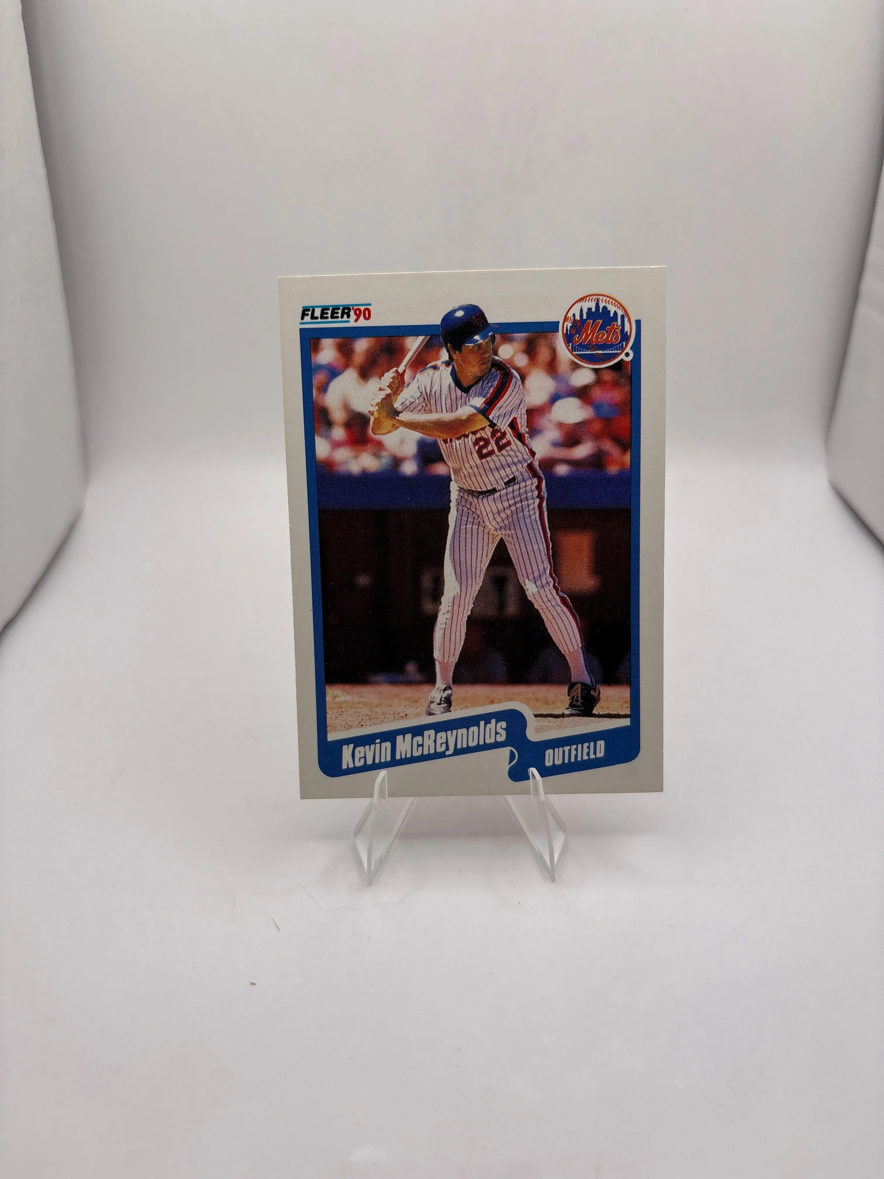 Fleer Kevin McReynolds New York Mets Outfielder Baseball Card 1990s Collectible Sports Memorabilia