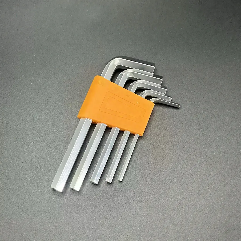 Easy Tightening! Extra Long Metric Hex Key Allen Wrench Set 5-Piece, 2mm to 6mm Zinc-Plated Alloy L-Key Tool Kit for Garage Work, Furniture Assembly, Bike Repair and Everyday DIY