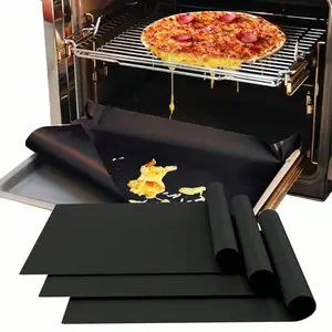 3 Piece Oven Liner Set, Thick Heat-Resistant Non-Stick Pads, 15.74"/12.99", Easy Clean, Ideal for Baking, Grilling, Camping, Bakeware