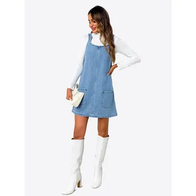 90s Pinafore Dress Outfit