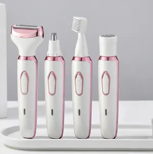 4-in-1 Electric Shaver, 1 Set Portable Hair RemovalMachine, Cordless Hair Trimmer for Women, Menand Girls, Epilator Hair Remover, USBRechargeable Shaver, Travel Shave face lip chin underarm leg
