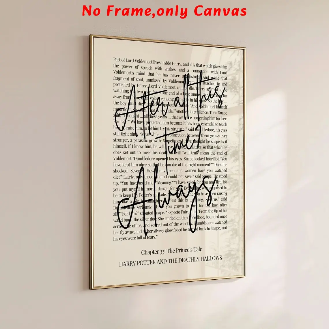 1pc, wall art, vintage poster, Canvas Prints, wizard quotes wall decor, Severus Snape font poster, living room aesthetic, bedroom decor, apartment decor, housewarming gift, unframed
