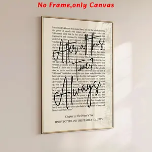 1pc, wall art, vintage poster, wizard quotes wall decor, Severus Snape font poster, living room aesthetic, bedroom decor, apartment decor, housewarming gift, unframed