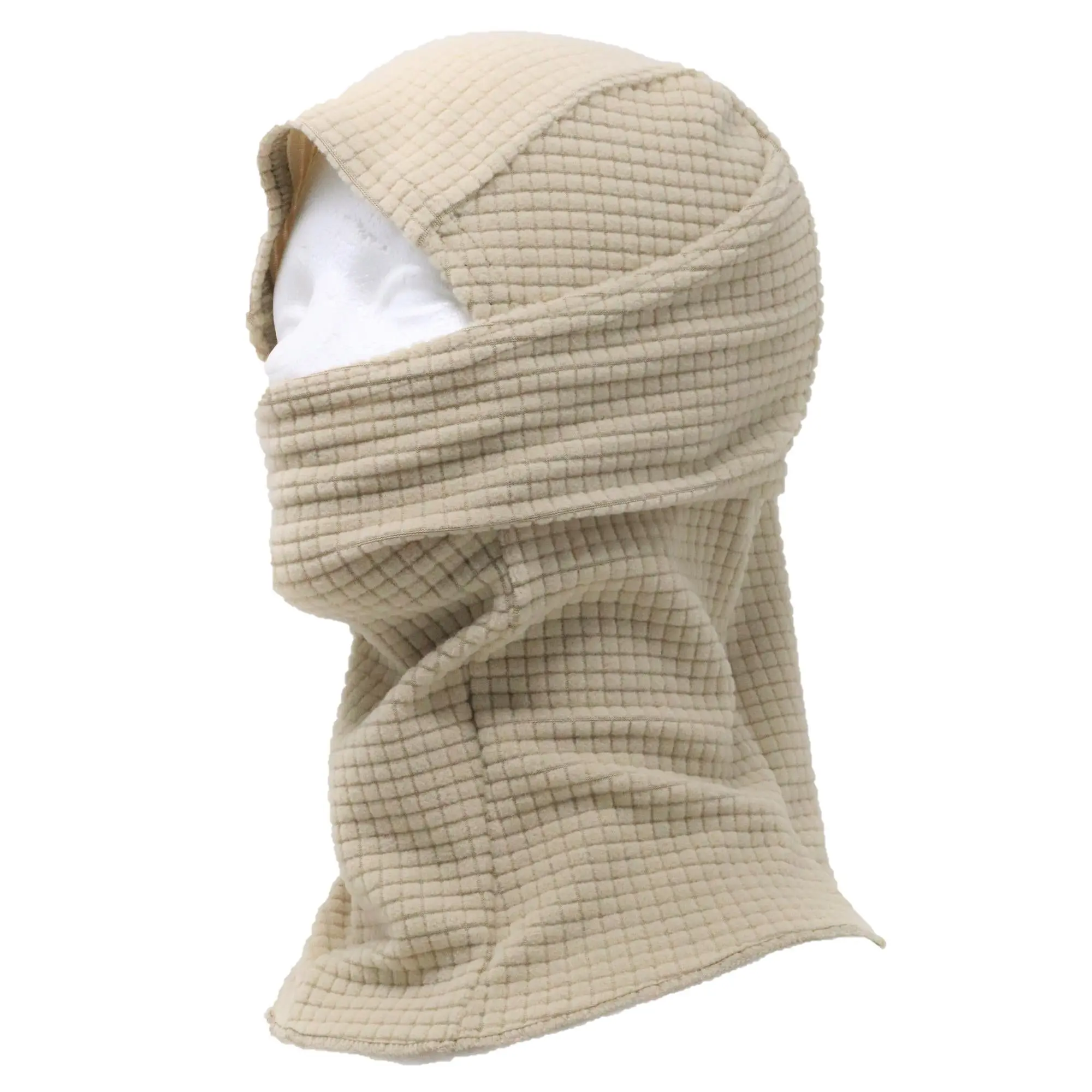 Grid Fleece Balaclava Hood Protective Mask Ski Mask