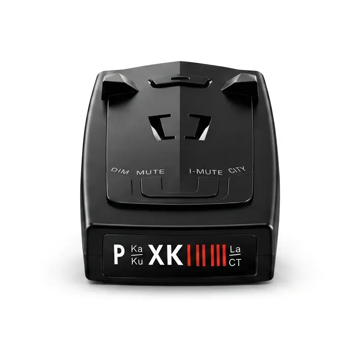 Upgraded Car Radar Detector for Highways, Full-Band & Laser Detection, 1100-Yard Long-Range Alert, Smart False Alert Filter, Voice Notifications, Easy Setup, Black