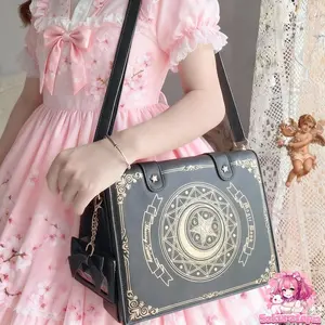 Spell book ita bag, anime ita bag, kawaii display bag, enamel pin ita bag, witchy ita bag, fantasy cosplay bag, kawaii ita crossbody