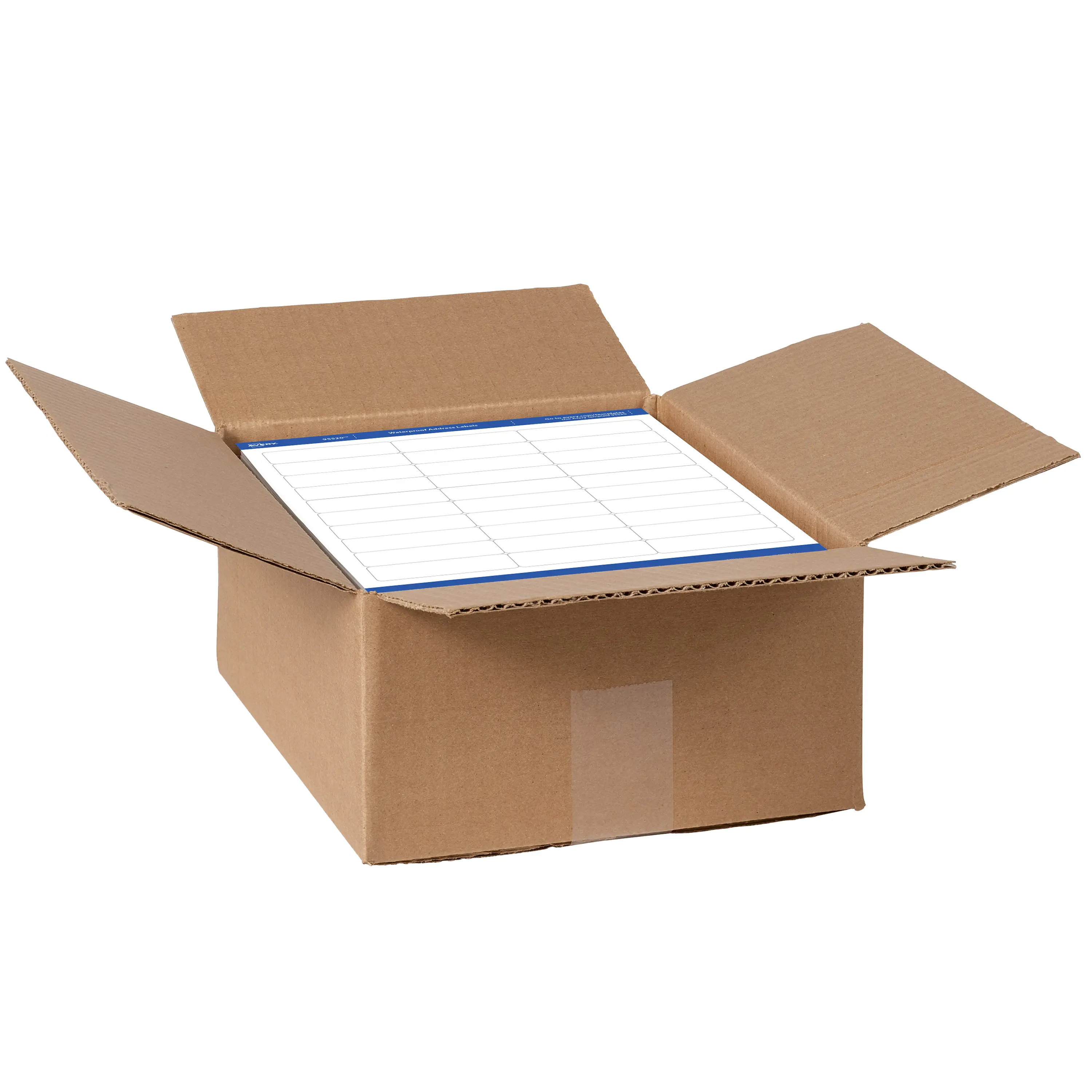 Avery Weatherproof Mailing Labels with TrueBlock Technology, Scannable Stickers for Laser Printers, 1in x 2-5/8in, Bulk Pack of 15000 (95520)