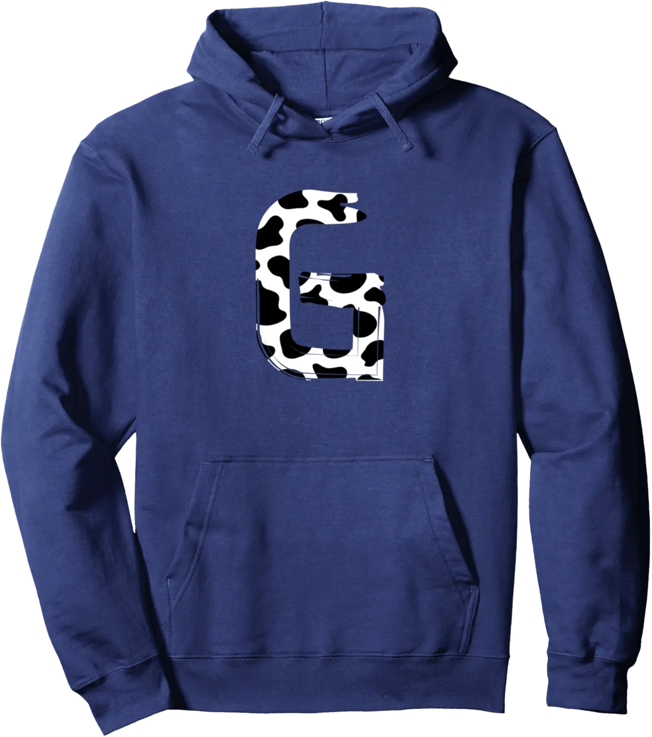 Creative Bold Marker Letter G - Cow Pattern Design Pullover Hoodie - Feliciabr Shop 51B0C4LKTYPH