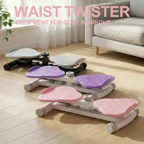 Sweetcrispy Ab Twister Board - Abdominal Muscle Machine, Core Stomach Trainer, Waist Rotation Machine, 300 lbs Capacity Quiet Exercise Equipment for Home Gym Core & Whole Body Fitness