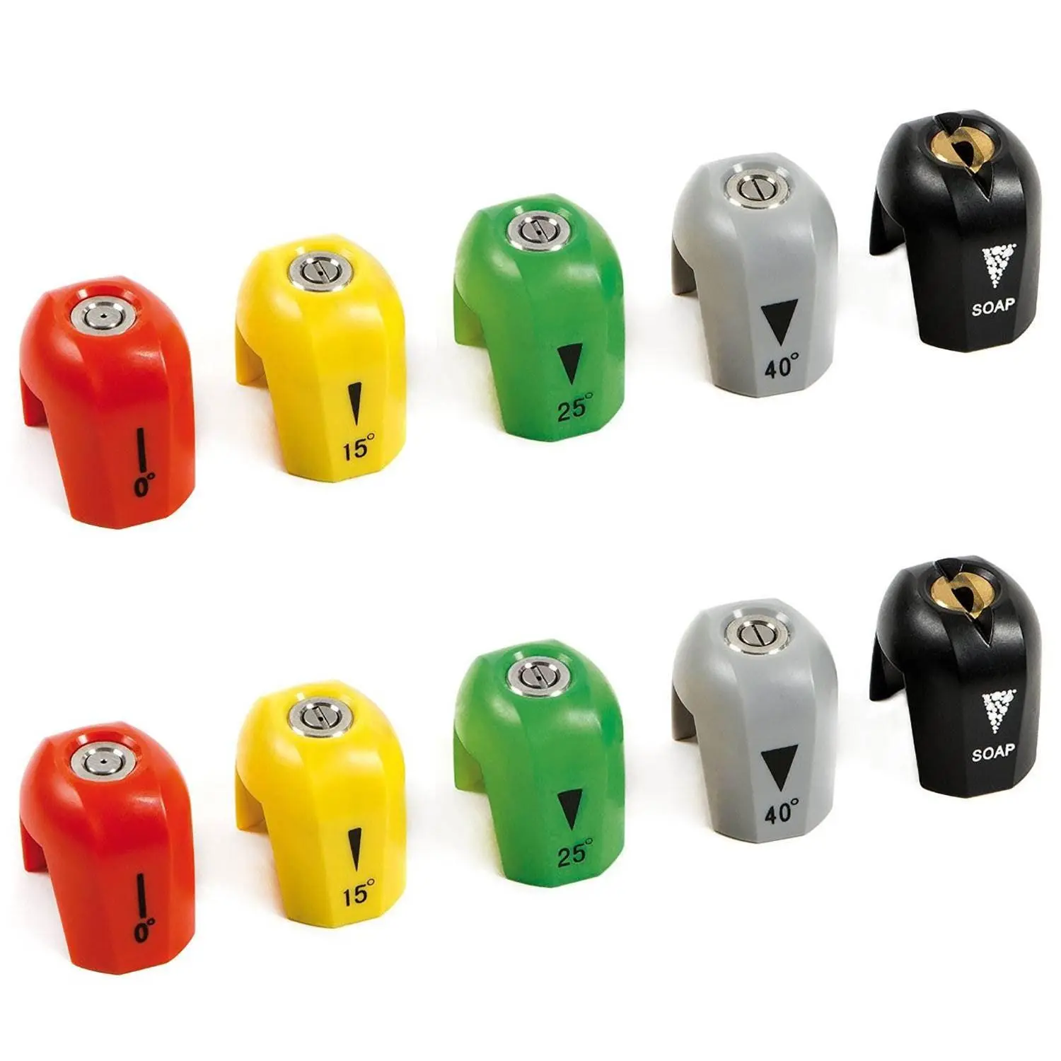Sun Joe 10 Pc (2 Sets of 5) Quick Connect Pressure Washer Spray Tips,SPX3000-TPS