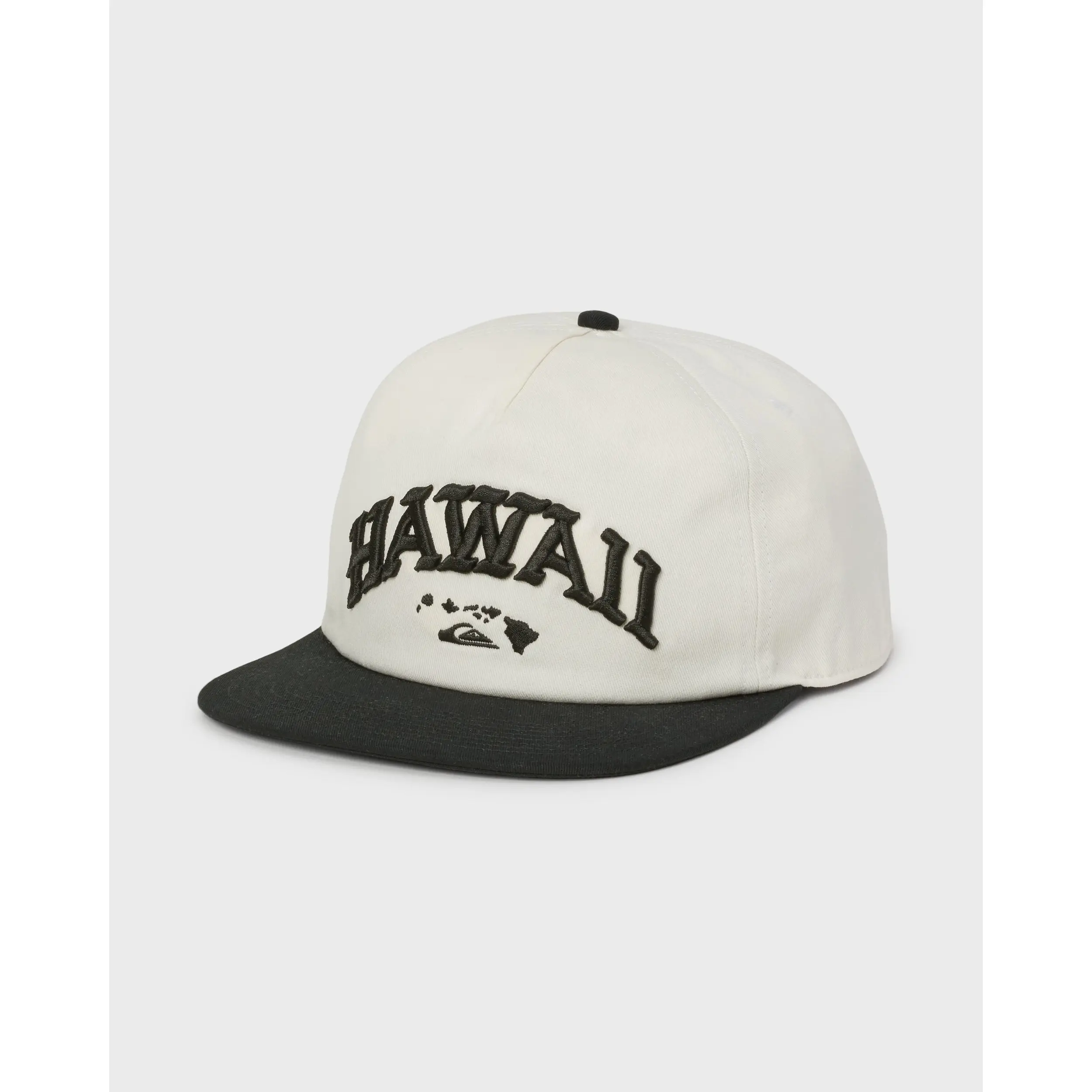 Quiksilver , Hawaii World 5-panel Snapback Hat , Men's 100% Cotton Breathable , Everyday Wear Casual Summer Hat Summertime Hat