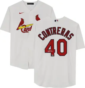 Willson Contreras St. Louis Cardinals Autographed White Nike Replica Jersey - Fanatics Authentic Certified