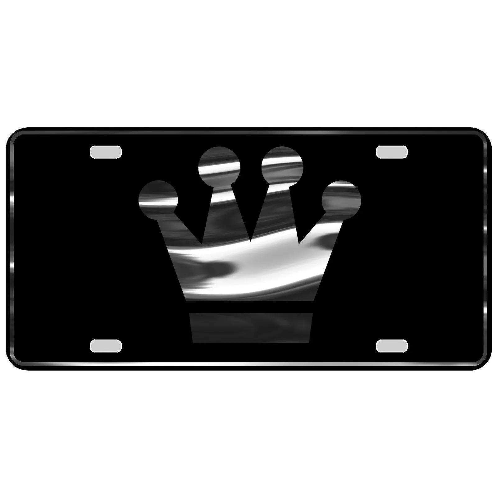 CustoMonsterDesigns Crown Royalty Heavy Duty Aluminum License Plate S28