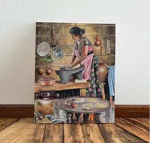 Cocinando con Amor  Poster Unframed , Mexican wall art, Mexican art, mexican painting Mexican kitchen decor, mexican decor, mexican gifts, latina