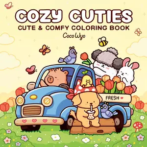 Cozy Cuties: Coloring Book for Adults and Kids (Cozy Spaces Coloring)
