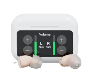 Audien Atom X In Ear Hearing Aids with Touch Screen Case