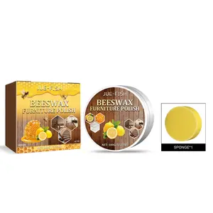 Jue-Fish Furniture Polishing Wax, Solid Wood Floor Incremental Decontamination Maintenance Care Mahogany Furniture Polishing Wax