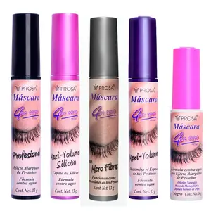 Prosa Mascara Set of 5 Maxi-Volume, Professional, Micro Fibers, Maxi-Volume Silicone - Makeup Cosmetics