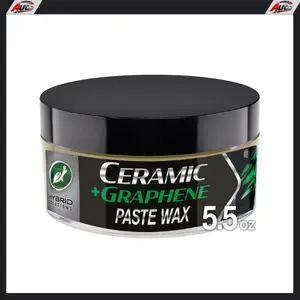 Turtle Wax Hybrid Solutions Ceramic Graphene Paste Wax for Car Detailing, High Gloss Shine, Extreme Water Beading, Long-Lasting Protection, for Paint, Glass Metal, Wheels and More, 5.5 oz (Pack of 1)