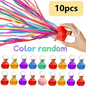 10pcs of Colorful Confetti Streamers, Vibrant in Color And Silent in Interaction - Perfect for Occasions Like Birthdays, Weddings, And Celebrations! Use These Stylish Decorative Additions to Add Fun to Any Event