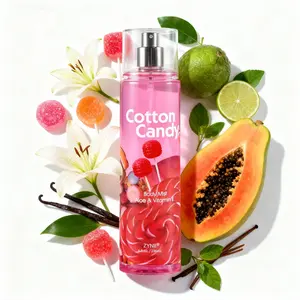 Zynii Cotton Candy Women's Body Mist Sweet Marshmallow & Bergamot Fragrance, Warm Sandalwood Base Sweet & Fresh Scents Long-Lasting Gentle Scent Moisturizing Formula Versatile for All Occasions