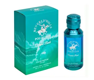 Beverly Hills Polo Club | Oceanic Rush Eau de Parfum Spray for Men – 3.4oz / 100ml – Fresh, Tropical, Green Lemon, Orange – Long-Lasting All-Day Scent | Ideal for Everyday Wear or Special Occasions