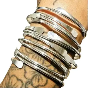 GODDESS BRACELETS/ BOHO STATEMENT BANGLES/ STACKABLE/ DAILY WEAR/ FREE BEADED BRACELET INCLUDED