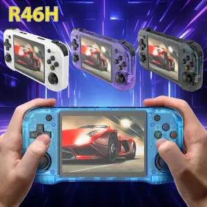 R46h Retro Handheld Game Console,  Classic Games, 4.2 Inch IPS Screen, Supports 10+ Emulators, Rechargeable Portable Pocket Game Machine