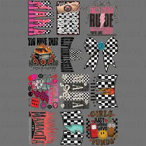 Retro Checkered - 30x48 - PREMADE GANG SHEET Retro Checkered - 30x48 - PREMADE GANG SHEET
