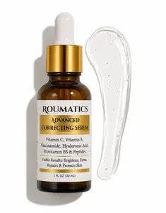 ROUMATICS Advanced Correcting Serum with Peptides, Vitamin C, E, Niacinamide, Hyaluronic Acid & Provitamin B5 | RS-01 Peptide Technology for Fine Lines, Wrinkles, Dark Spots, Firmness & Discoloration