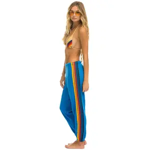 5 STRIPE SWEATPANTS - OCEAN