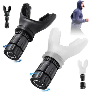 202S Portable Breathing Training with Adjustable Resistance Fitness Device for Enhanced Lung Strength and Endurance, Easy-to-Clean