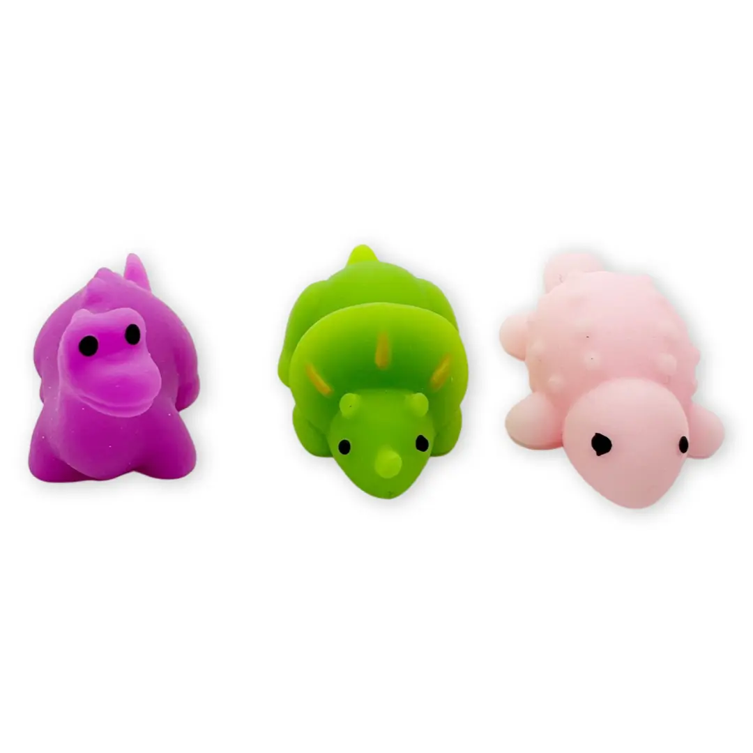 SET of 10 Squishy Dinosaurs