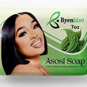 Byenblan Asosi Herbal Cleansing & Body Care Soap with Shea, Cocoa - 7oz, Pack 1, Moisturizing & Hydrating Bath Soap