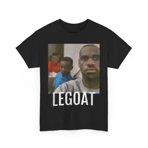 Lebron James "LeGoat" Graphic Tee Funny Tshirt Menswear Top Breathable Cropped Day Hoodie Oversize Sweat