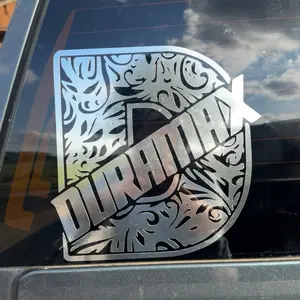 Duramax Decal with Tooled Design - Premium Colored Permanent Vinyl - Customizable Options - 1-3 Days Processing Time - Includes Transfer Tape