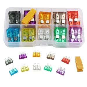 306/300/51pcs Car Fuse Set 5a-35a, Amplifier Blade Fuses with Box Clips, Circuit Check Pen Included, Zinc Material Just 306pcs With Circuit Check Pen, Car Repair