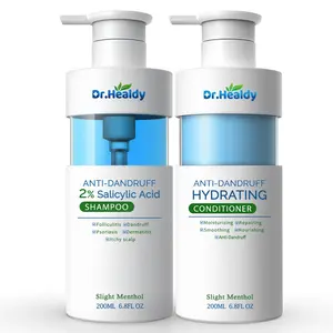 Dr.Healdy Anti-Dandruff Shampoo and conditioner set-2% Salicylic Acid,Stop Flaky and Itchy Scalp – Sulfate Paraben Free, Intense Care for Women and Me 13.6 FL Oz (Pack of 2)