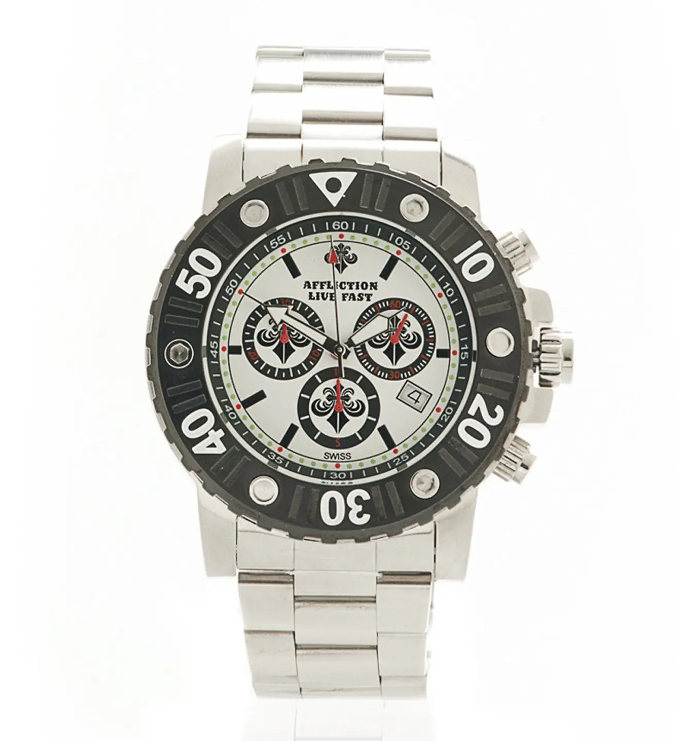 Affliction Watch Gents Chronograph Steel Affliction Watch Gents Chronograph Steel