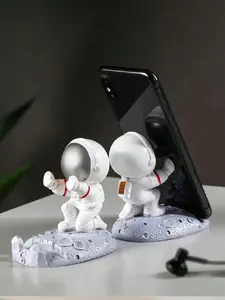 1pc Astronaut Decor Desktop Phone Holder