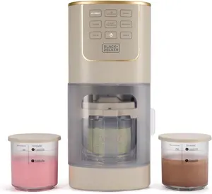 BLACK+DECKER Perfect Pint Ice Cream Maker for Homemade Frozen Treats Gelato Sorbet Milkshakes Frozen Yogurt Light Ice Cream Mix-Ins Dairy-Free Keto-Friendly Dessert Machine