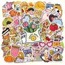 Coco Wyo 100-Piece Cute Assorted Vinyl Sticker Pack - Aesthetic Kawaii Scrapbook Decals, Waterproof, Easy to Peel, 1.5-2.5 Inches, for Customizing Items, Office Stationery Supplies, Adults, Assorted Decals,techvibes