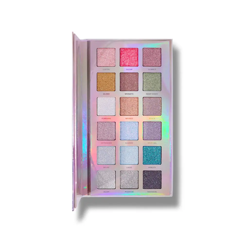 Blend Bunny Ellis V2 Garden of Stars 18-Pan Shimmer Pigment Palette, Long-Lasting Paraffin-Base Eye Shadow Makeup for Eyes & Face