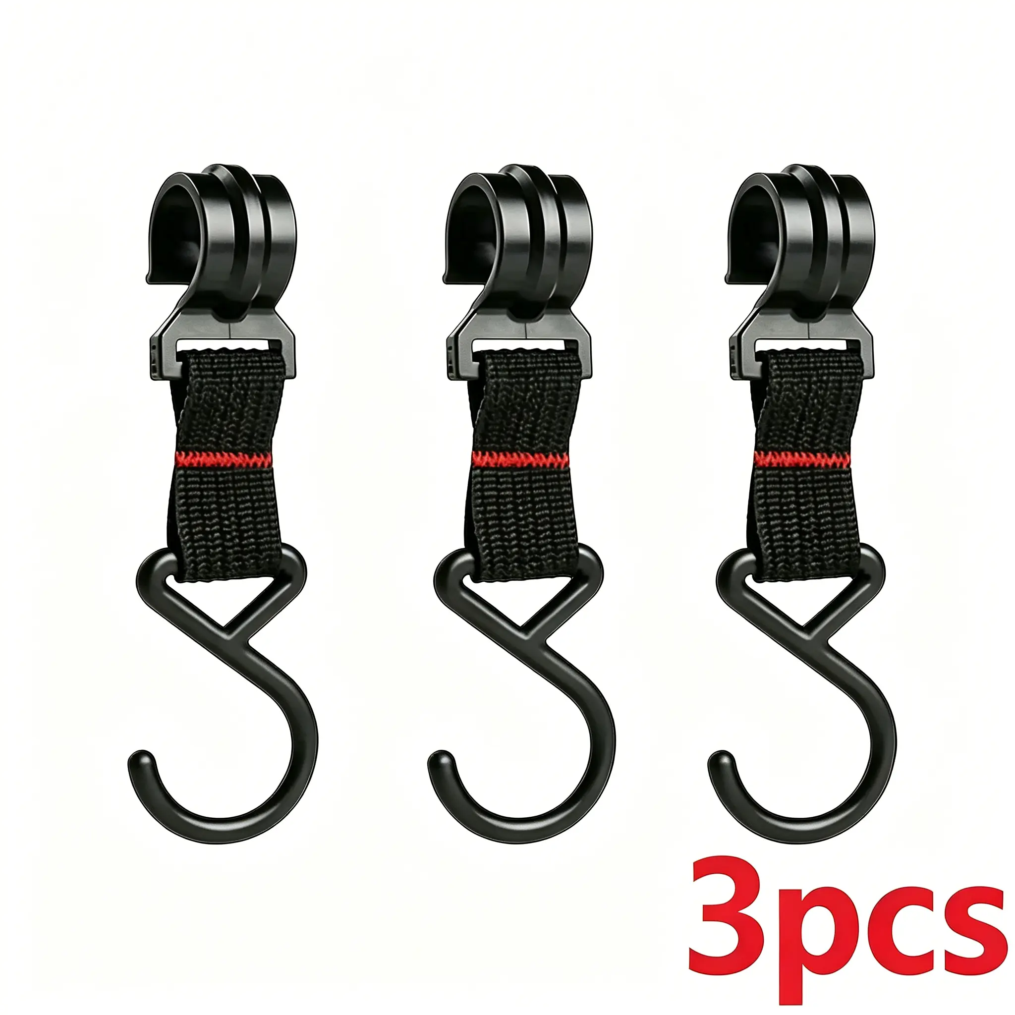 Detachable Storage Hooks (3pcs/5pcs/7pcs) - Sports & Outdoor Camping Accessories for Hanging Outdoor Bags