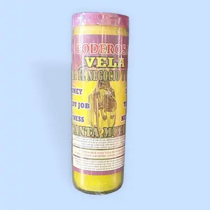 Santa Muerte Job & Business Wax Candle, Scented Aroma Candle, Long-Lasting 7-Day Burn Time, Home Decor Home Supply