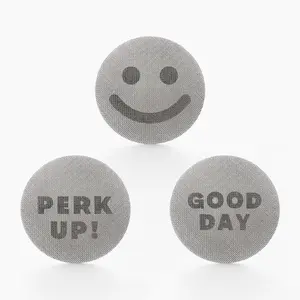 FLUR Happy Pucks (3 Pack) – Espresso Puck Screens – Fits Breville, Ninja & Most Popular Machines – Compatible with 51mm, 53.3mm & 58.5mm Portafilters – 316 Stainless Steel – 1.7mm Thickness – Reusable & Easy to Clean