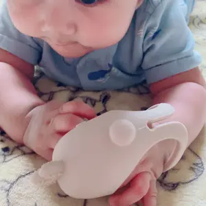 Baby Teether Toy, Cute Sensory Silicone Teether Mitten, 1 Count Anti-Drop Wrist Teether, Solid Color Baby Chew Toy, Newborn Teething Relief Toy #GLOBAL PICKS