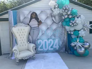 Custom Backdrop Banners with Full Color Print for any occasion Graduation, Proms, Sports, and corporate events